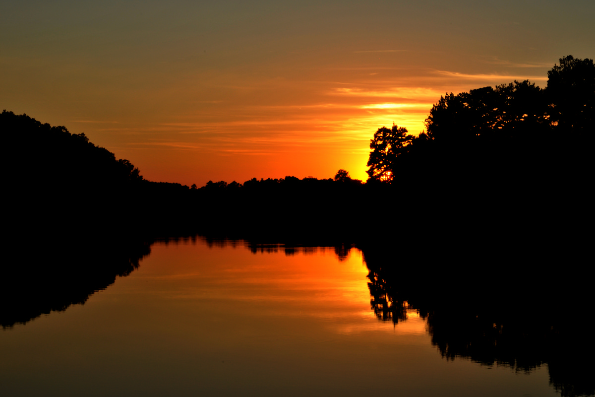 Mirror Lake, Villa Rica Georgia - Sunset
